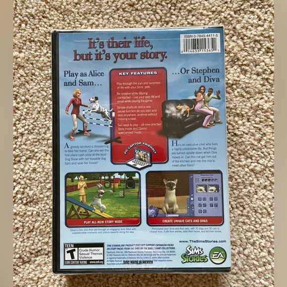 ⭐️HP⭐️ New Sealed The Sims Pet Stories PC DVD 2007 - Picture 2 of 4